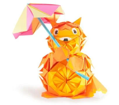 Paper fox Stock Photos