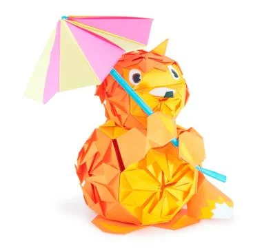 Paper fox Stock Photos