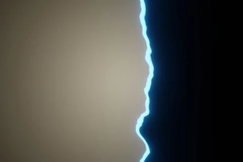 Paper frame magic fire burning on black background 3d rendering Stock Illustration