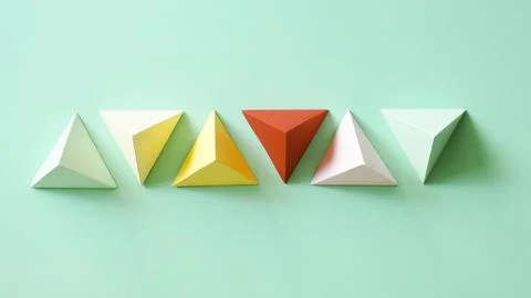 Paper geometric shape 写真素材
