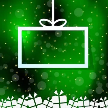 Paper gift box card Stock Illustration