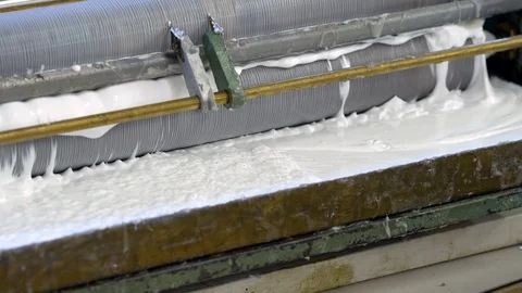 Paper gluing machine in the factory Stock Footage 120900325