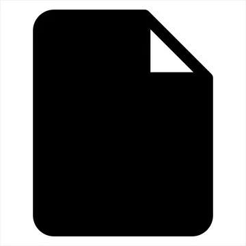 Paper glyph icon vector illustration isolated on white background Stock Illustration