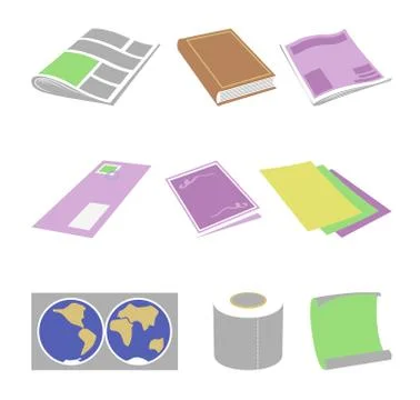 Paper goods Stock Illustration