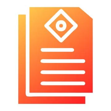 Paper gradient solid illustration vector and logo Icon new year icon perfect. 库存插图