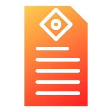 Paper gradient solid illustration vector and logo Icon new year icon perfect. 库存插图