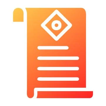 Paper gradient solid illustration vector and logo Icon new year icon perfect. 스톡 일러스트