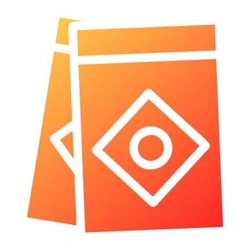 Paper gradient solid illustration vector and logo Icon new year icon perfect. 库存插图