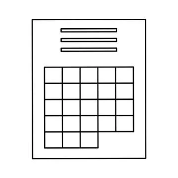 Paper with graph , Vector illustration Stock Illustration