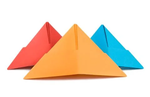 Paper hat isolated Stock Photos
