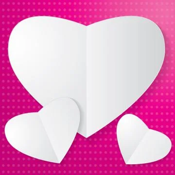 Paper heart Stock Illustration
