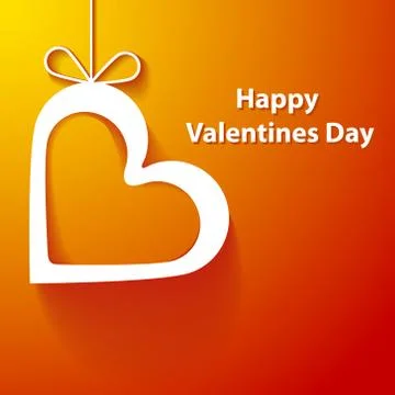 Paper heart Stock Illustration