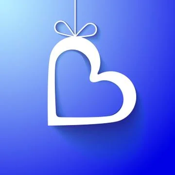 Paper heart Stock Illustration
