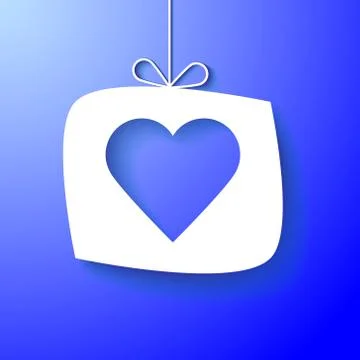 Paper heart Stock Illustration