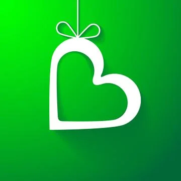 Paper heart Stock Illustration