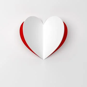 Paper heart Stock Illustration