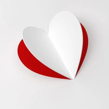 Paper heart Stock Illustration