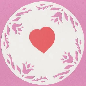Paper heart Foto stock
