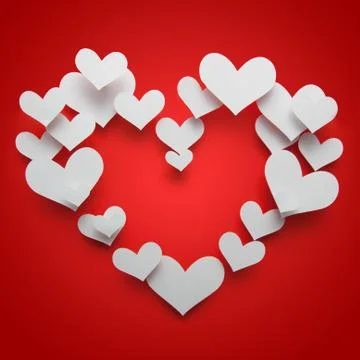 Paper  heart Stock Photos