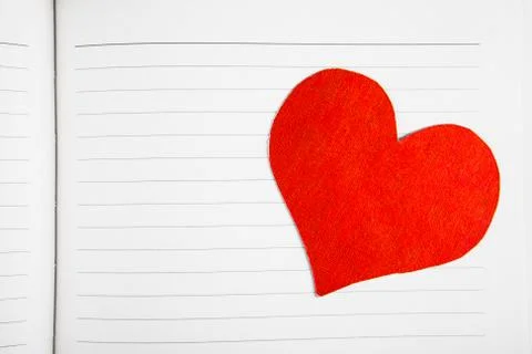 Paper with a Heart Shape Stock Photos