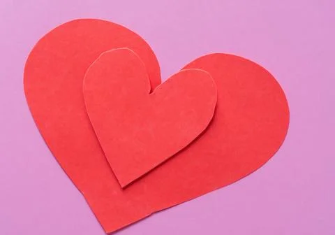 Paper heart shape Stock Photos