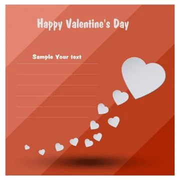 Paper heart vector Stock Illustration