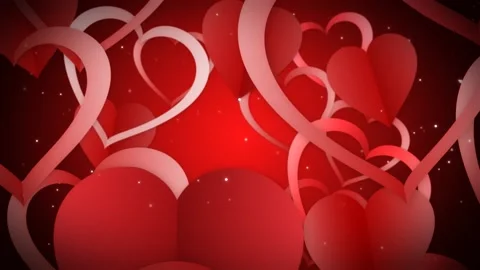 Paper Hearts Vídeos de archivo 141056346
