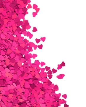 Paper hearts frame 스톡 사진