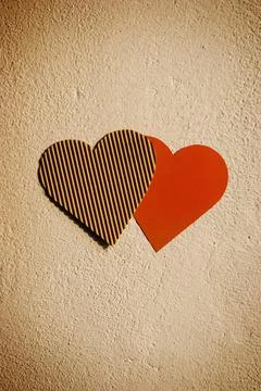 Paper hearts Stock Photos