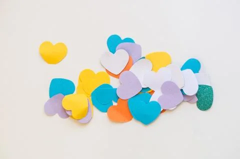 Paper hearts Stock Photos