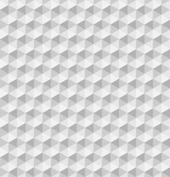Paper hexagonal pyramids. Seamless vector pattern background. 3D relief イラスト素材