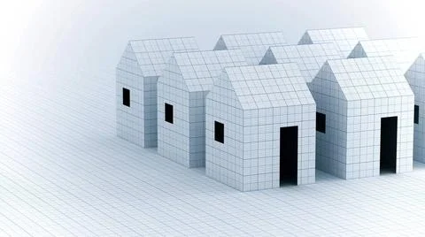  Paper house structural and Architecture Concept Conceptual Design of Hous... Stock Photos