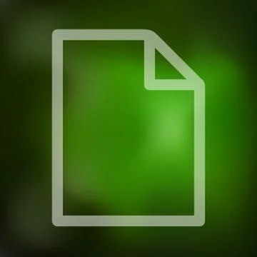Paper icon on blurred background Stock Illustration