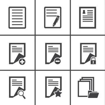 Paper icon Stock Illustration