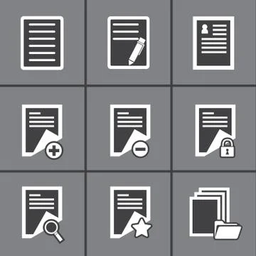 Paper icon Stock Illustration