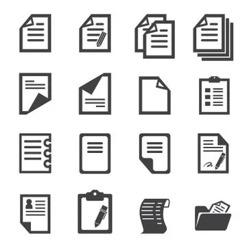 Paper icon Stock Illustration