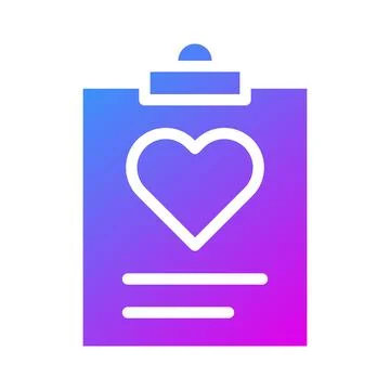 Paper icon solid gradient style valentine illustration vector element and s.. イラスト素材