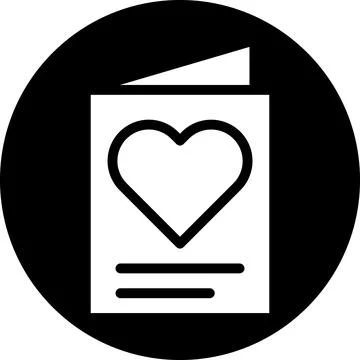 Paper icon solid white style valentine illustration vector element and symb.. イラスト素材