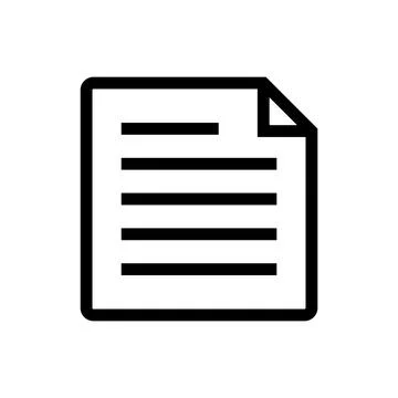 Paper icon vector Stock Illustration