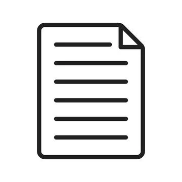 Paper icon vector image. Stock Illustration