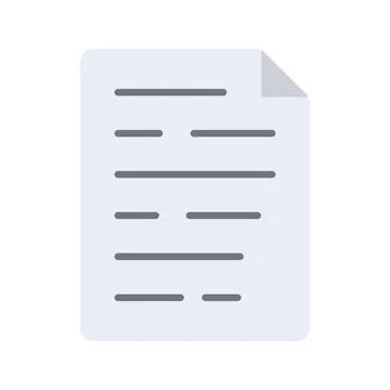 Paper icon vector image. Illustrazione stock