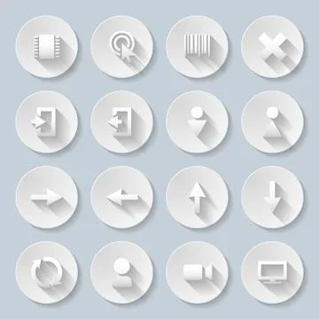 Paper icons Stock Illustration