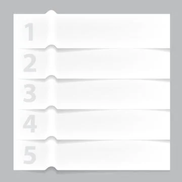 Paper infographic banner vector Stock Illustration