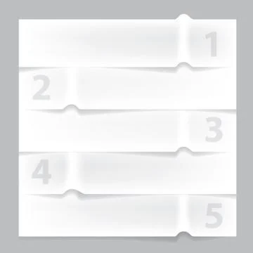Paper infographic banner vector Stock Illustration