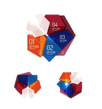Paper infographic elements イラスト素材