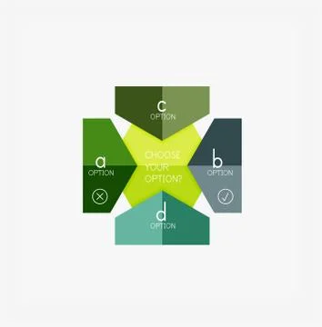 Paper infographic template Stock Illustration