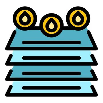 Paper ink icon vector flat Stock Illustration