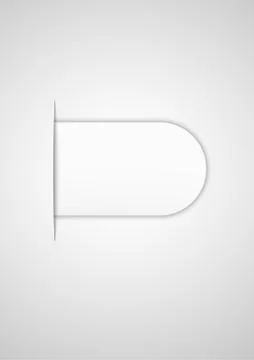 Paper inserted into paper Stock Illustration