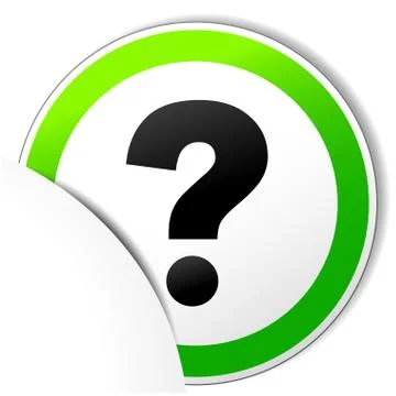 Paper interrogation icon Stock Illustration