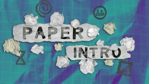 Paper Intro ~ After Effects Template ~ AE #229563633 | Pond5